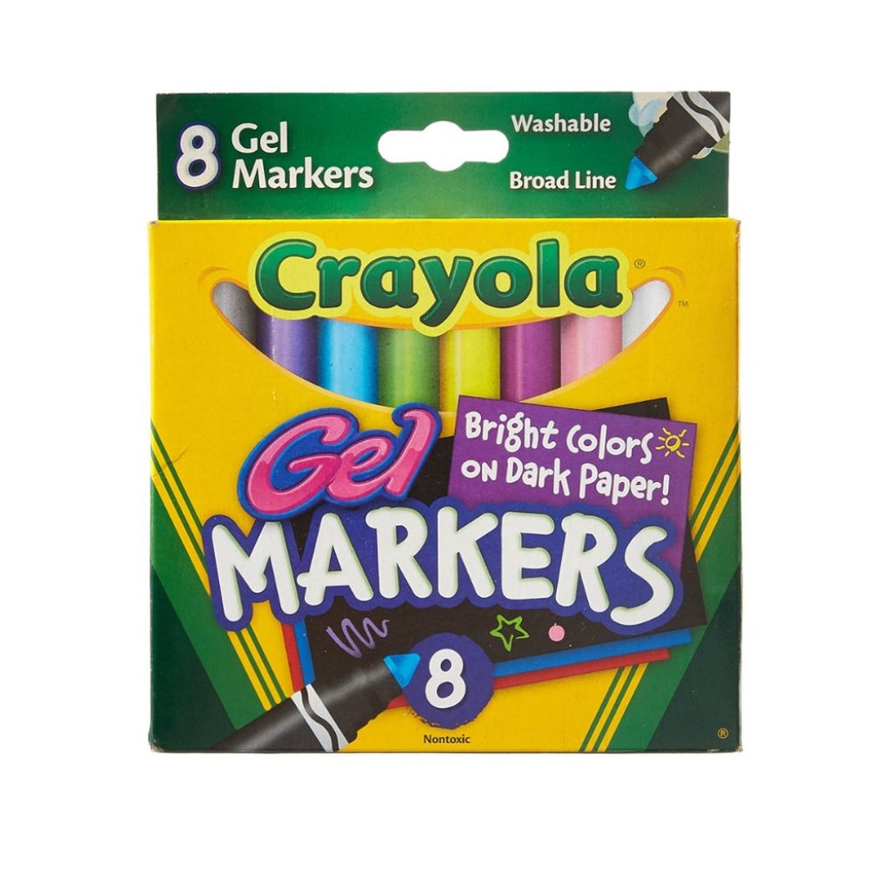 New Crayola 8 Count Gel FX Washable Markers (LIMITED QUANTITY)